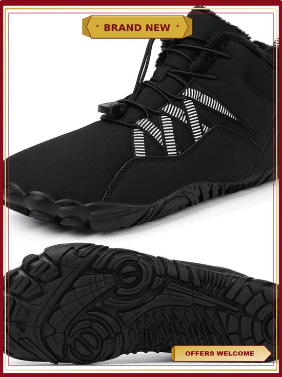 Shoes - Wide Toe Box Winter Boots Waterproof Barefoot Hiking Snow Shoes